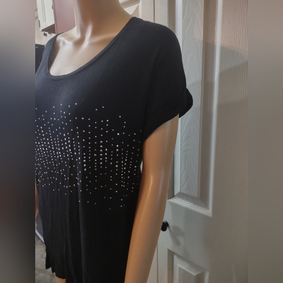 Apt 9 women's size medium black blouse shirt top - Picture 2 of 5